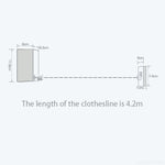 Load image into Gallery viewer, Telescopic Clothesline – Retractable Wall-Mounted Clothes Drying Rope for Laundry, Bathroom & Balcony