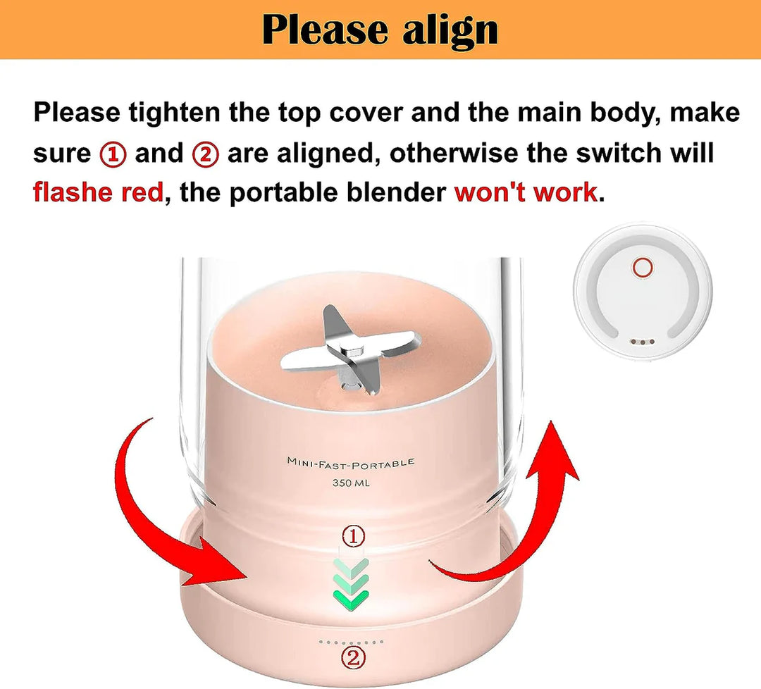 Portable Rechargeable Juicer Bottle Multipurpose