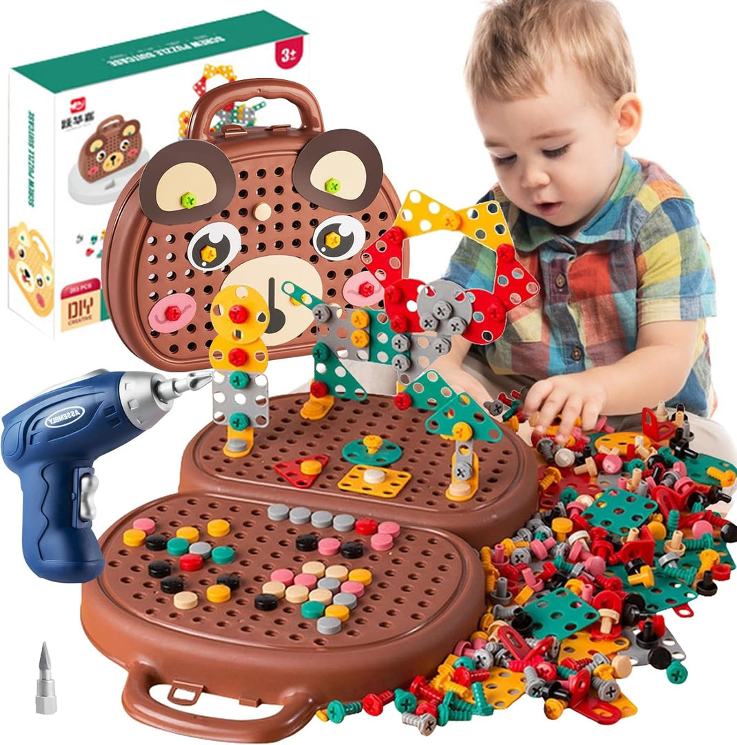Screw Puzzle Suitcase Electric Toy For Kids