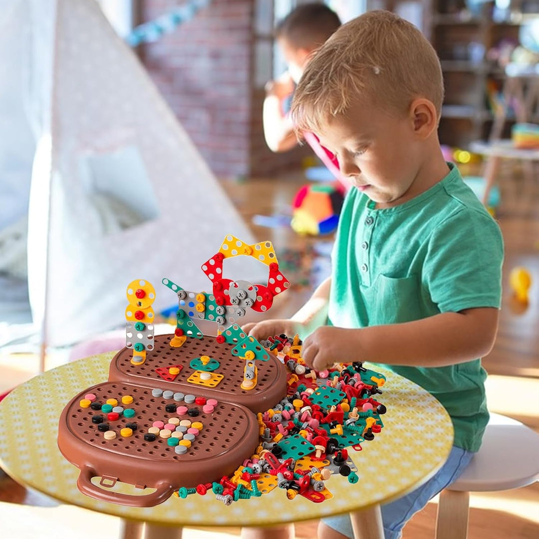 Screw Puzzle Suitcase Electric Toy For Kids