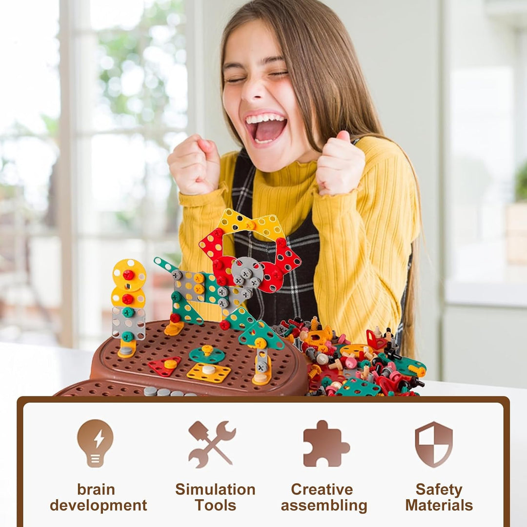 Screw Puzzle Suitcase Electric Toy For Kids