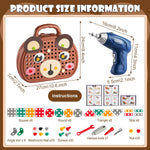 Load image into Gallery viewer, Screw Puzzle Suitcase Electric Toy For Kids