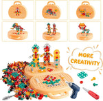 Load image into Gallery viewer, Screw Puzzle Suitcase Electric Toy For Kids