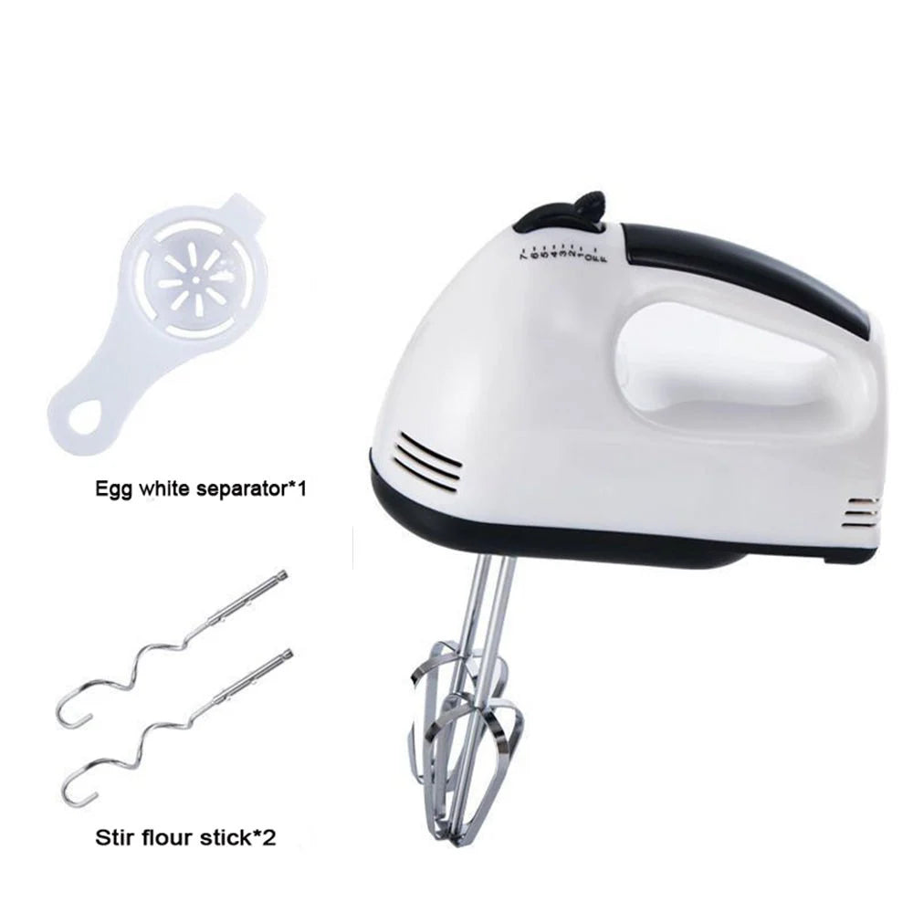 Super Hand Mixer Speed Electric with Turbo & Stainless Steel Attachments
