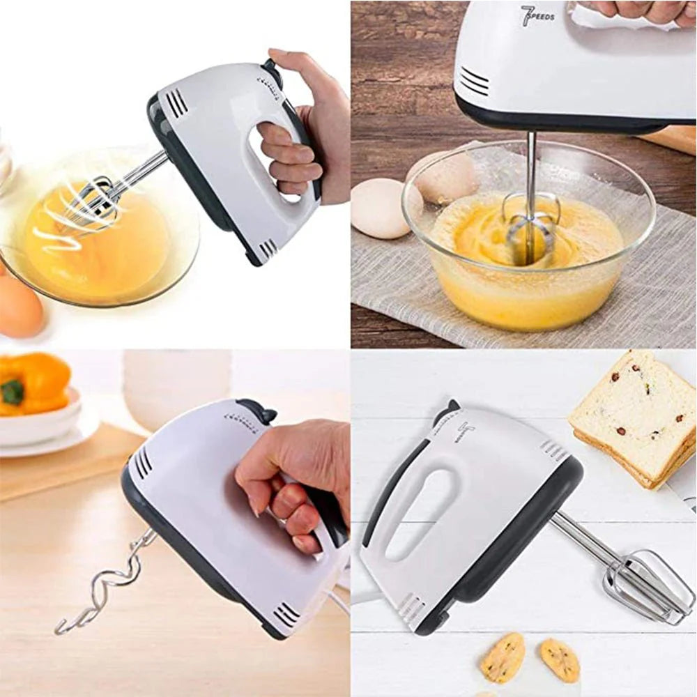 Super Hand Mixer Speed Electric with Turbo & Stainless Steel Attachments