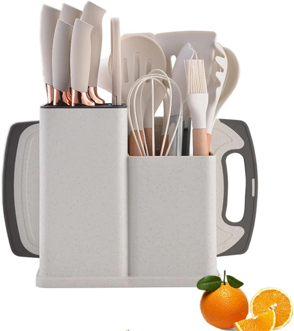 19PCS Kitchen Set Complete Utensils & Knife Toolkit