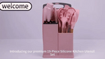 Load image into Gallery viewer, 19PCS Kitchen Set Complete Utensils &amp; Knife Toolkit
