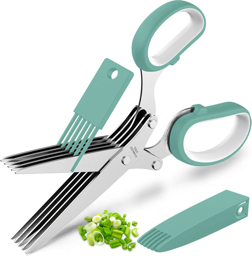 5-Blade Herb Scissors Quick & Easy Herb Chopping