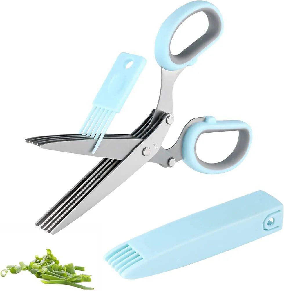5-Blade Herb Scissors Quick & Easy Herb Chopping
