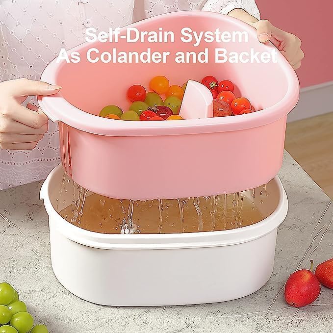 720° Scrubbing Fruit & Vegetable Cleaning Spinner