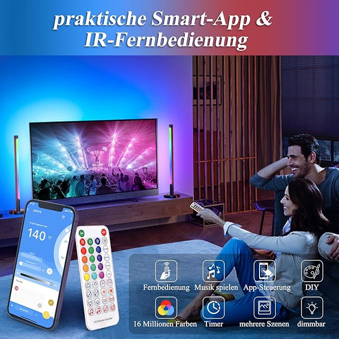 Ambient Smart Light – App Controlled RGB LED with Music Sync, Voice Control & Smart Scheduling