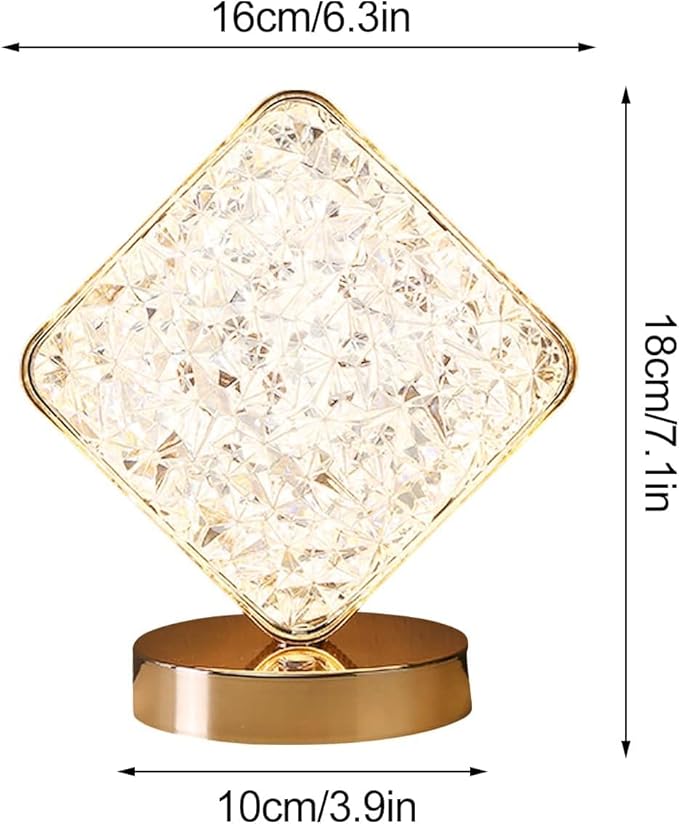 Crystal Diamond LED Table Lamp Elegant & Modern Lighting