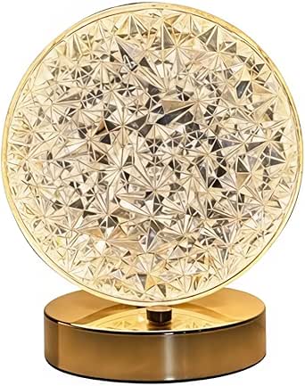 Crystal Round LED Table Lamp Elegant & Modern Lighting