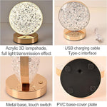 Load image into Gallery viewer, Crystal Round LED Table Lamp Elegant &amp; Modern Lighting

