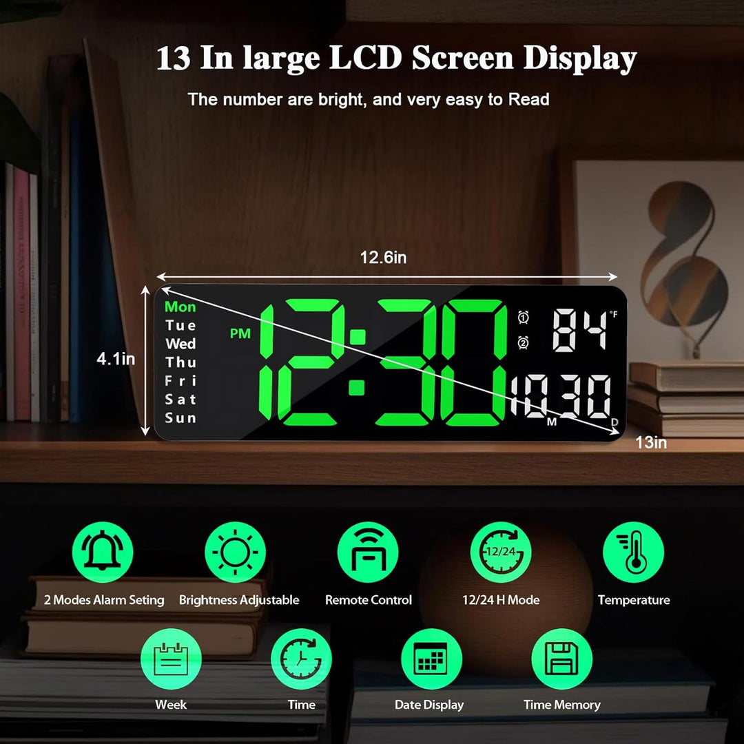 Digital LED Wall Clock