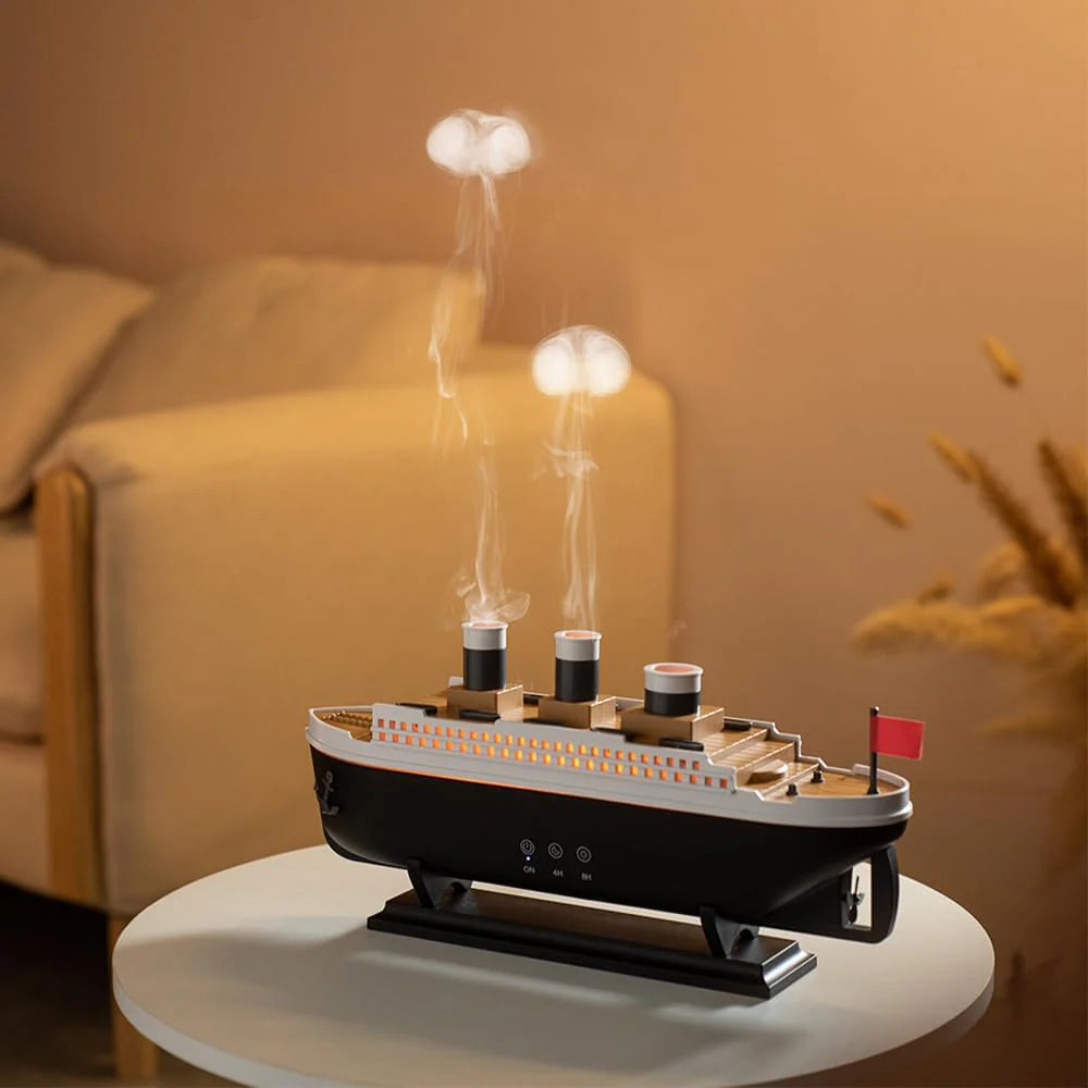 Jellyfish Ship-Shaped Aroma Diffuser Unique Home Fragrance