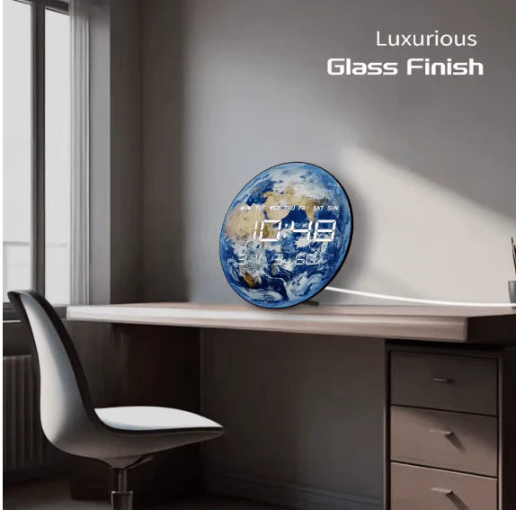 LED Planet Electronic Clock Modern & Futuristic Design