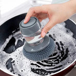 Load image into Gallery viewer, Liquid-Dispensing Pot &amp; Pan Brush Easy Cleaning Tool
