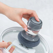 Liquid-Dispensing Pot & Pan Brush Easy Cleaning Tool