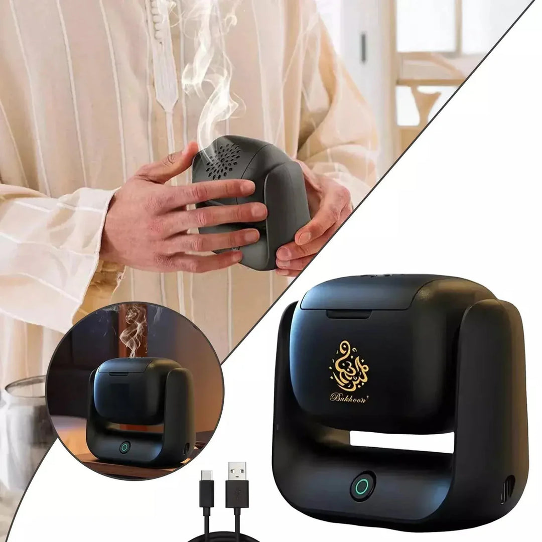 Rotational Electric Bukhoor Incense Burner Elegant & Smart