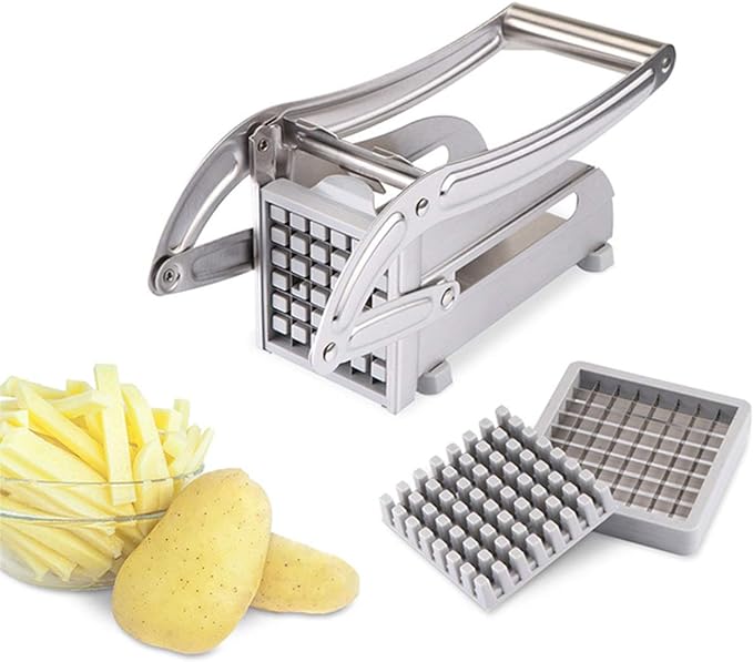 Stainless Steel Potato & Vegetable Cutter Heavy-Duty Manual Slice