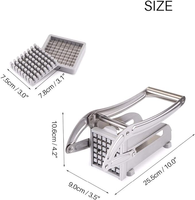 Stainless Steel Potato & Vegetable Cutter Heavy-Duty Manual Slice