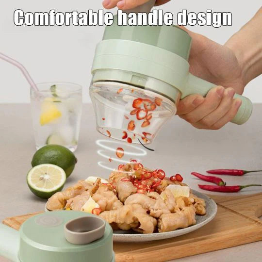 Wireless Mini Electric Food Chopper USB Rechargeable & Compact