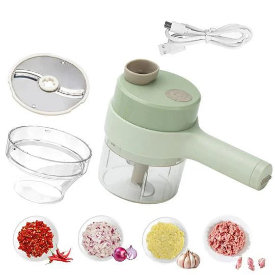Wireless Mini Electric Food Chopper USB Rechargeable & Compact