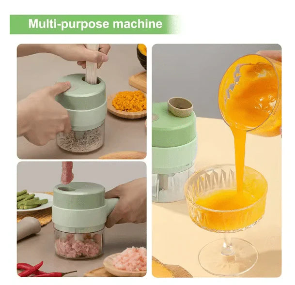 Wireless Mini Electric Food Chopper USB Rechargeable & Compact