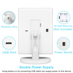 Load image into Gallery viewer, Large LED Makeup Mirror with Adjustable Lights &amp; 360° Rotation white

