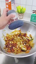 Load and play video in Gallery viewer, Liquid-Dispensing Pot &amp; Pan Brush Easy Cleaning Tool
