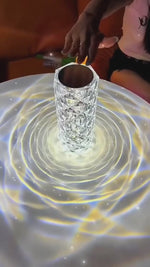 Load and play video in Gallery viewer, LED Crystal Table Lamp Elegant &amp; Modern Lighting
